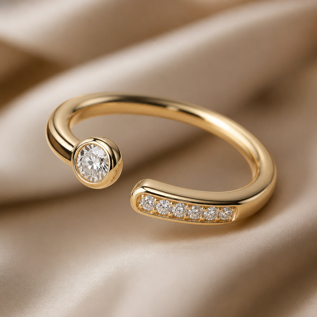 A women's ring
photorealistic jewelry design, A women's ring, modern style, just the design no text
