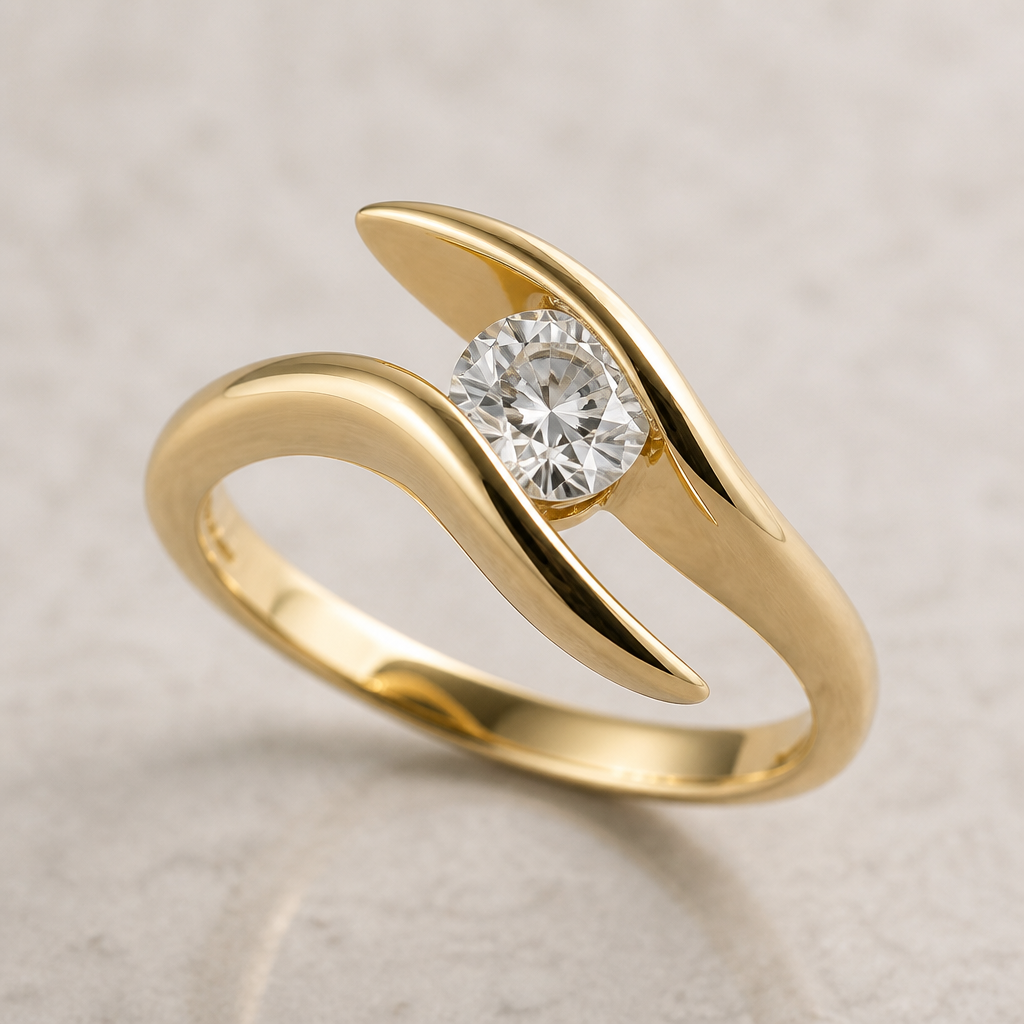 A women's ring
photorealistic jewelry design, A women's ring, modern style, just the design no text