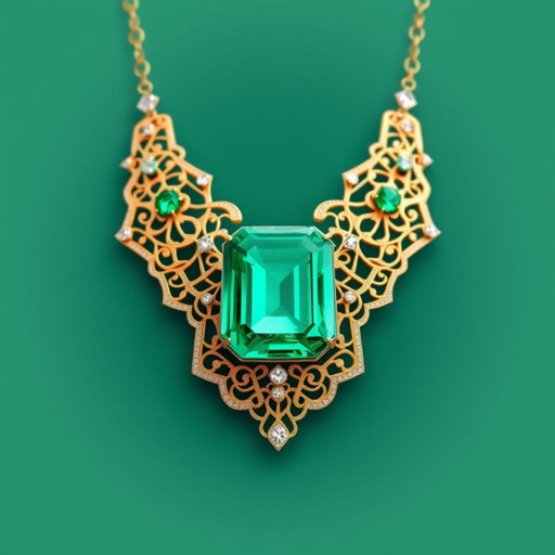 A emerald cushion cut, with VVS and 50 carat necklaces