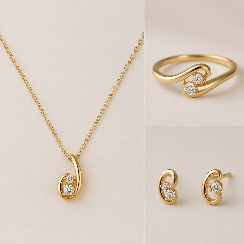 A women's ring. i added a reference photo and i want to make it on gold neckalce adiing ring and earing not to big minimum size
photorealistic jewelry design, A women's ring. i added a reference photo and i want to make it on gold neckalce adiing ring and earing not to big minimum size, modern style, just the design no text