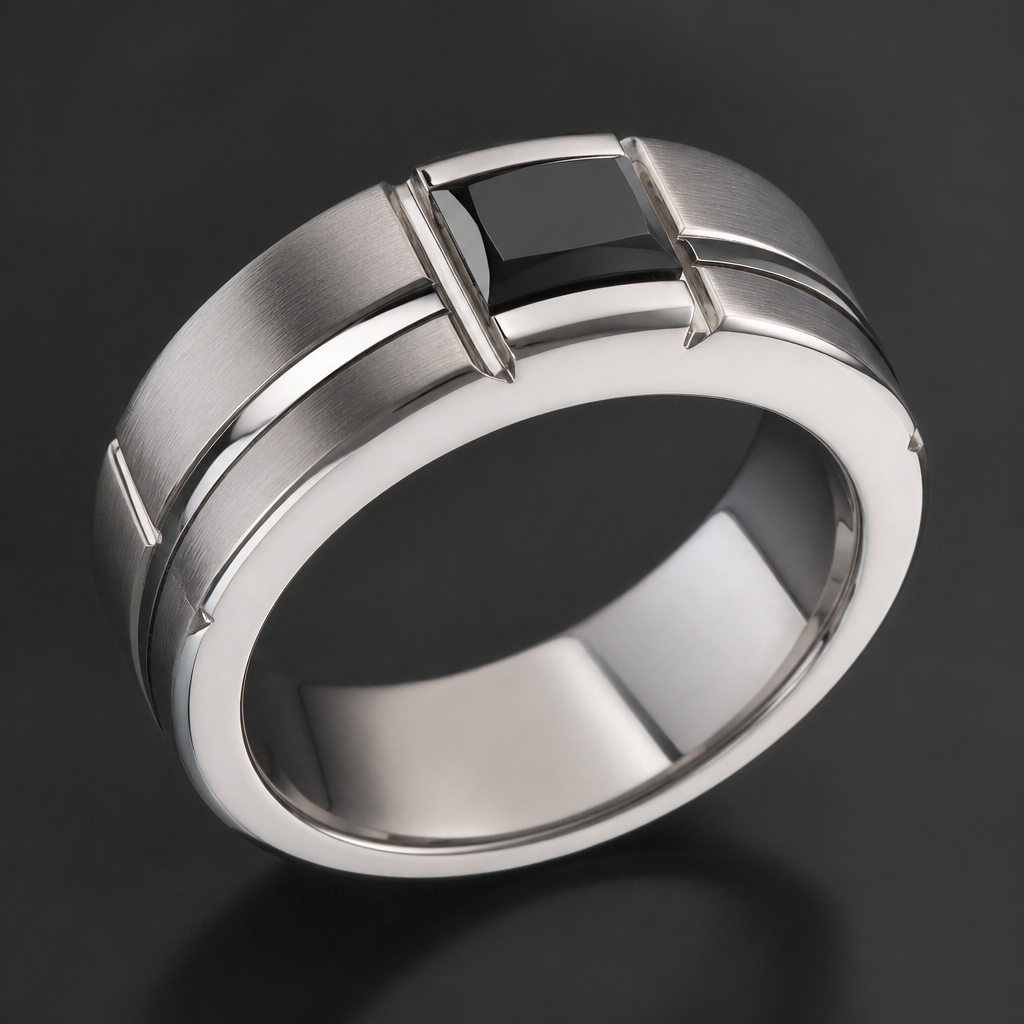 A men's ring
photorealistic jewelry design, A men's ring, modern style, just the design no text