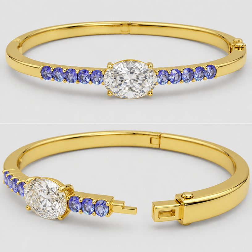 Yellow gold instead of silver
edit the attached jewelry design with these instructions: Yellow gold instead of silver. keep it photorealistic, just the design no text