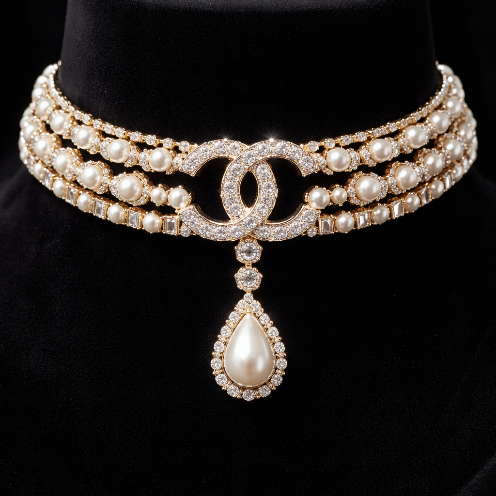 Chanel style choker