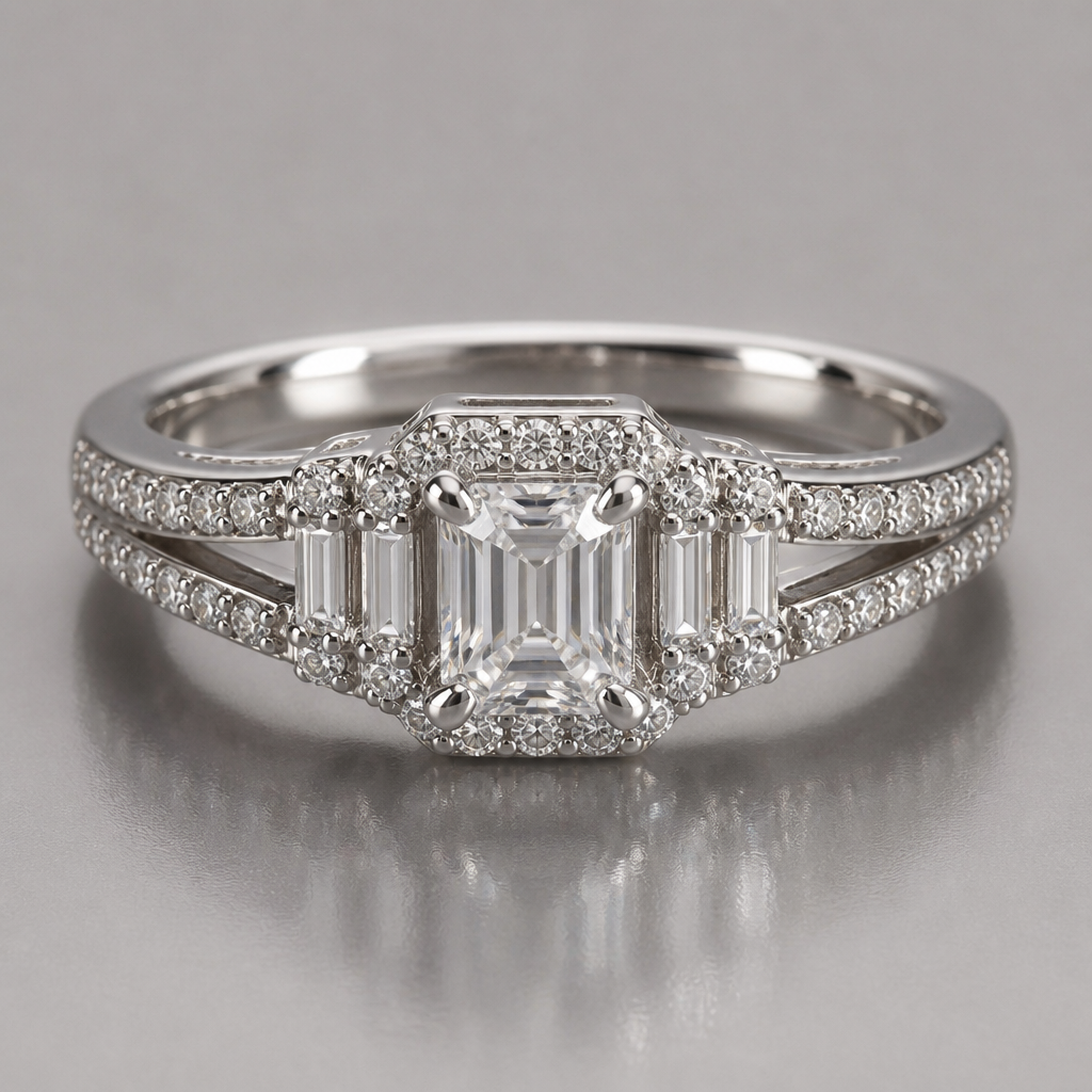 A women's ring suitable for formal
photorealistic jewelry design, A women's ring suitable for formal, modern style, just the design no text