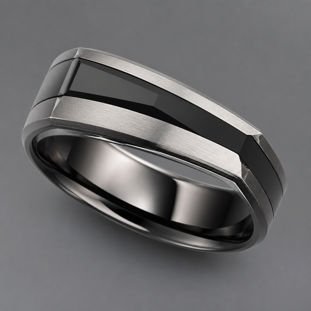 A men's ring
photorealistic jewelry design, A men's ring, modern style, just the design no text
