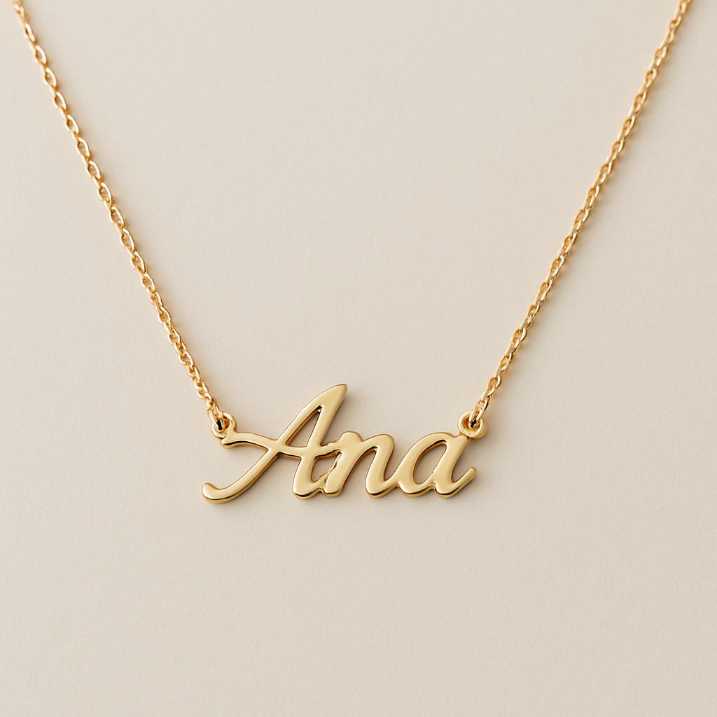 necklace with the name of Ana
