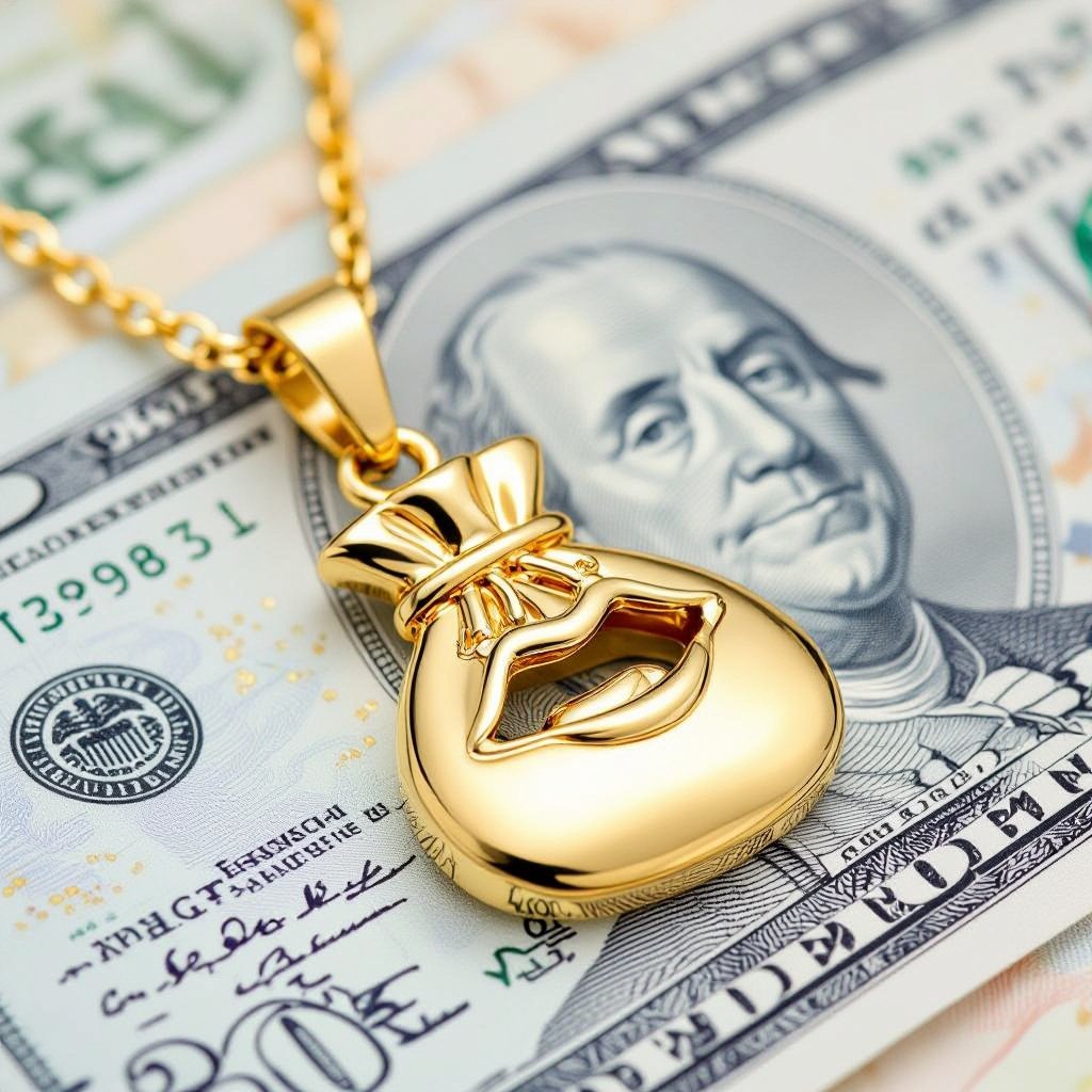 Moneybag with open mouth