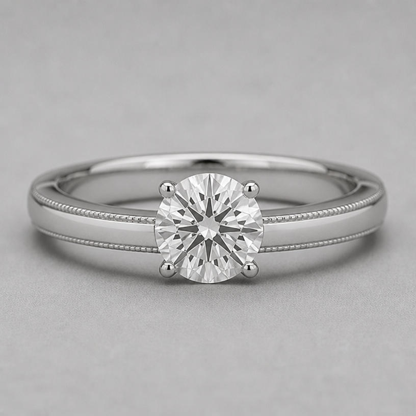 Only one stone 3ct…
edit the attached jewelry design with these instructions: Only one stone 3ct…. keep it photorealistic, just the design no text