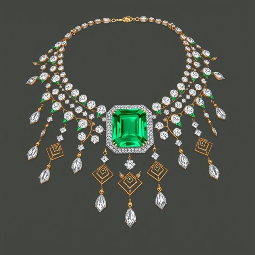 A emerald cushion cut, with VS and 50 carat necklaces