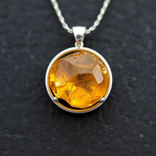 Create a pendant with raw natural gemstone pendant shall look like sun rising. Using minimal silver 