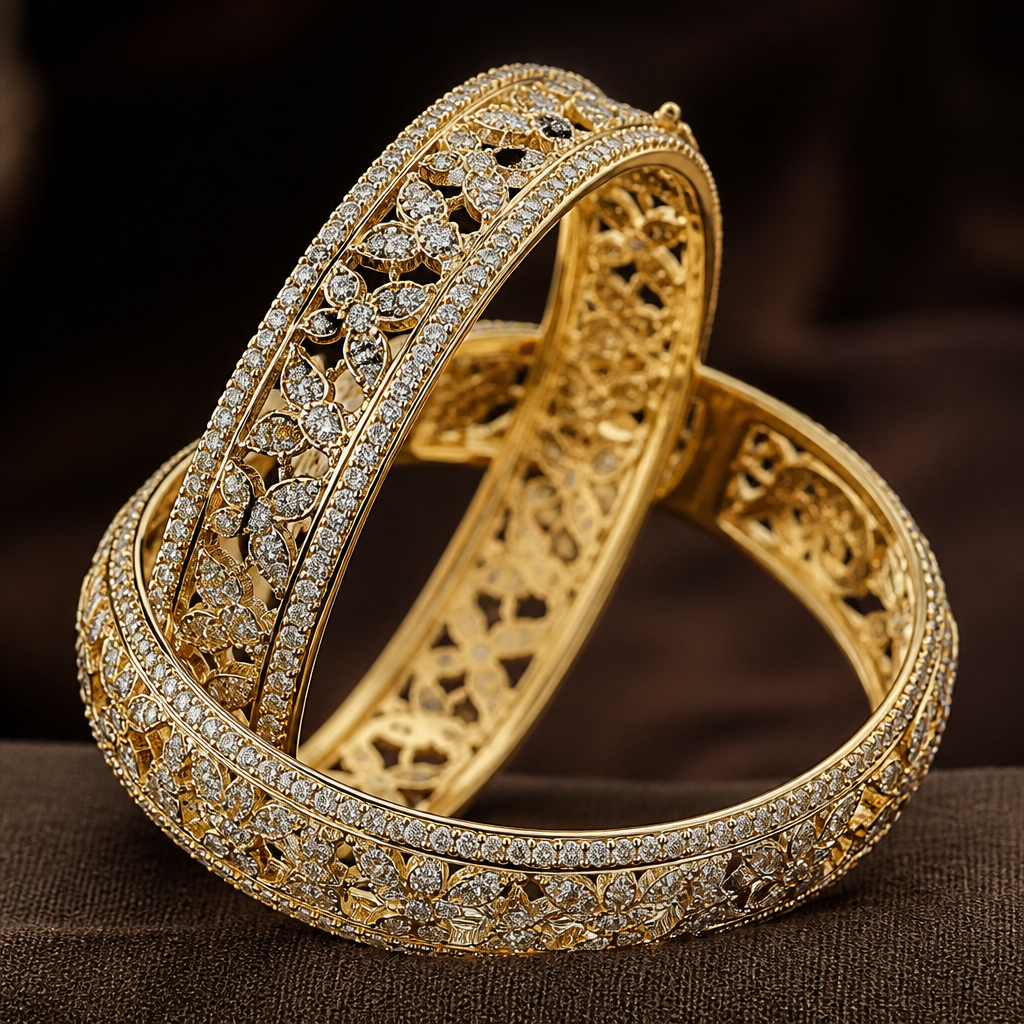 Fancy bangles
photorealistic jewelry design, Fancy bangles, just the design no text