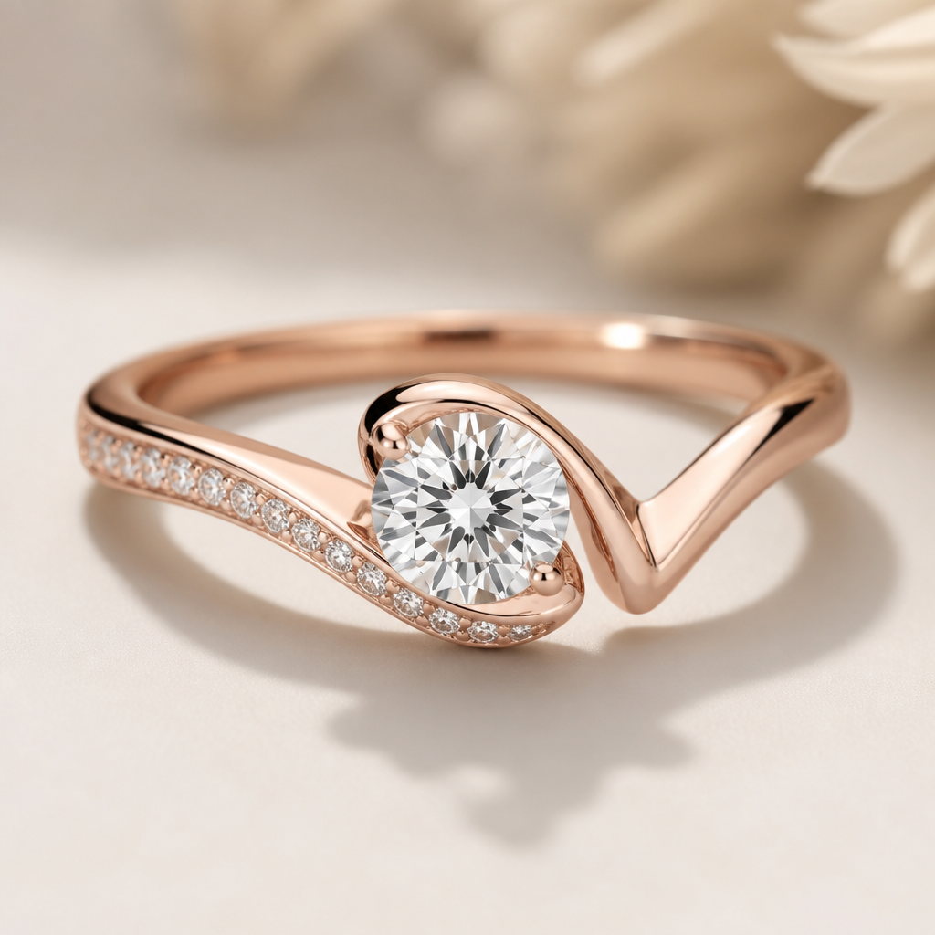 A women's ring
photorealistic jewelry design, A women's ring, modern style, just the design no text
