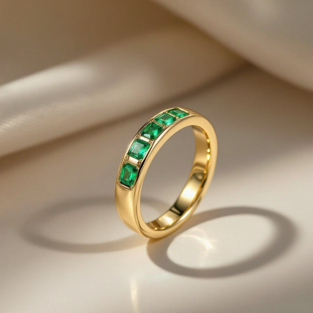 A word ring with 2mm stones