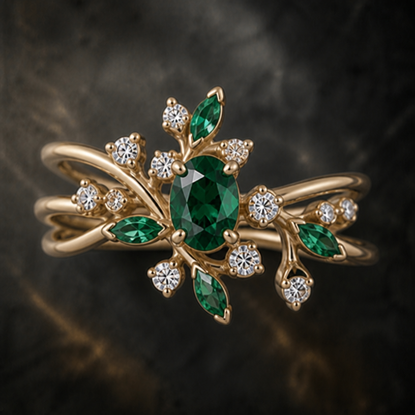 Give me a completely different design and concept
edit the attached jewelry design with these instructions: Give me a completely different design and concept. keep it photorealistic, just the design no text