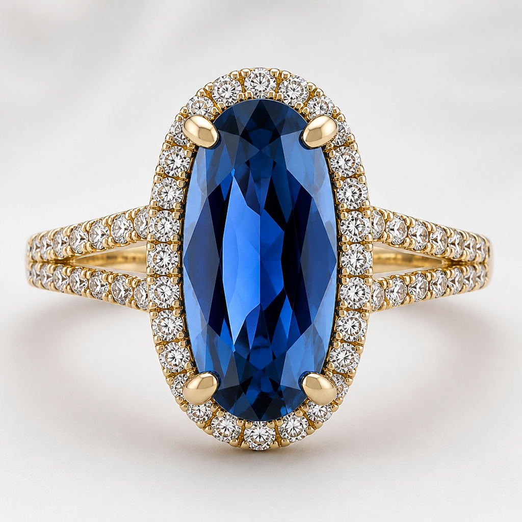. Refinement: более вытянутой центральный камень
photorealistic jewelry design, . Refinement: более вытянутой центральный камень, just the design no text