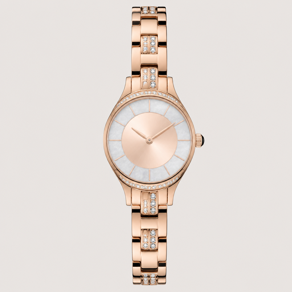 A women's watch
photorealistic jewelry design, A women's watch, modern style, just the design no text