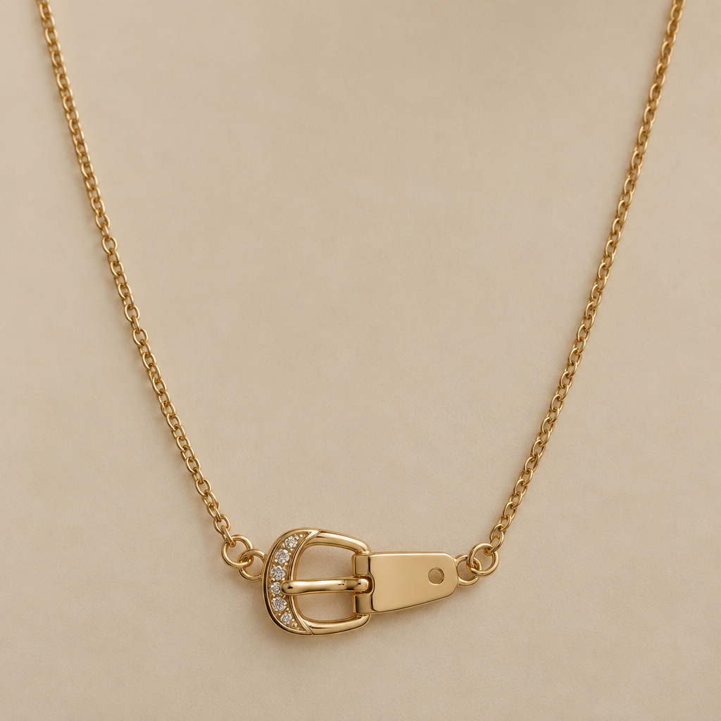 A vintage women's necklace, minimalist, simple and delicate, clean lines. un coyar con una ebilla
photorealistic jewelry design, A vintage women's necklace, minimalist, simple and delicate, clean lines. un coyar con una ebilla, vintage style, just the design no text