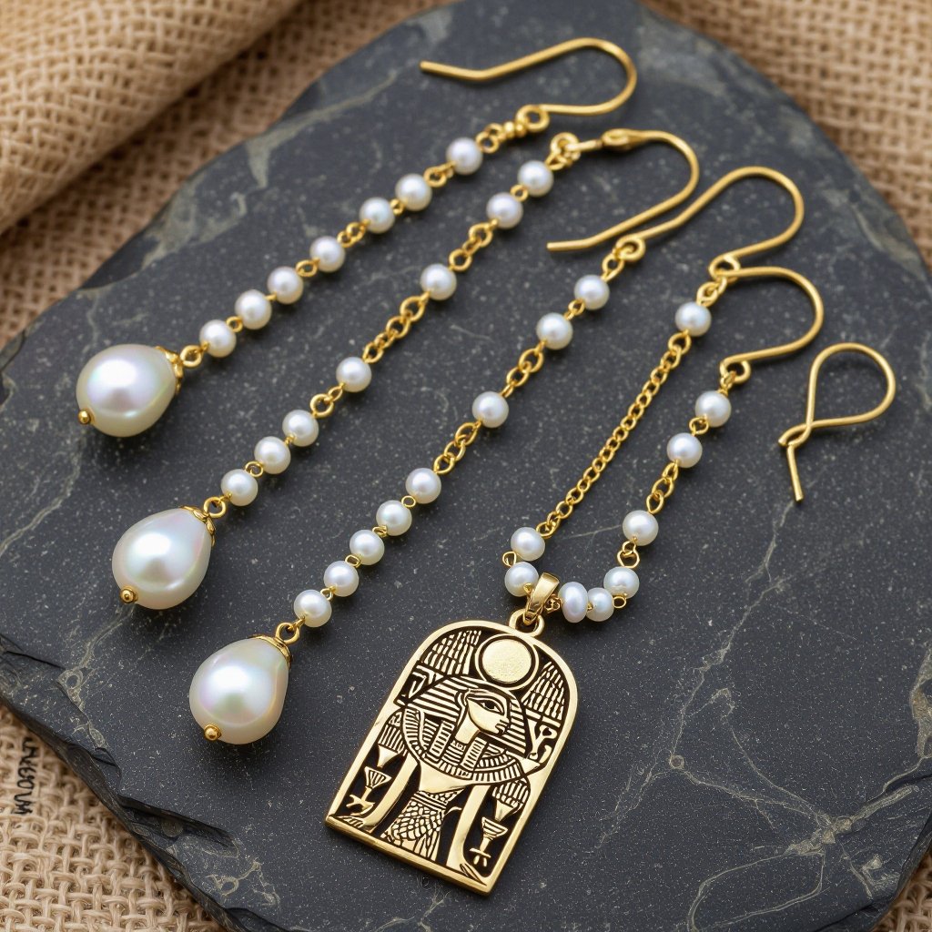 Zotot long earrings with a pendant symbolic image of the Egyptian god Ra symbol of the sun long chains