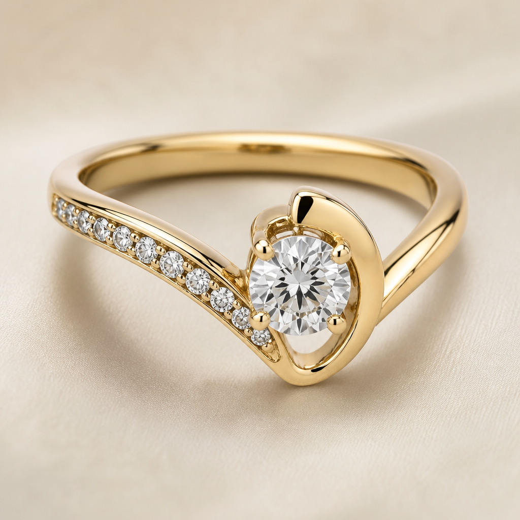 A women's ring
photorealistic jewelry design, A women's ring, modern style, just the design no text