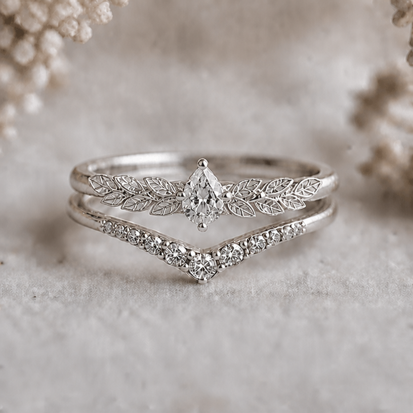 Make the leaves of the upper ring connect more with each other so there’s no space in between them
edit the attached jewelry design with these instructions: Make the leaves of the upper ring connect more with each other so there’s no space in between them. keep it photorealistic, just the design no text