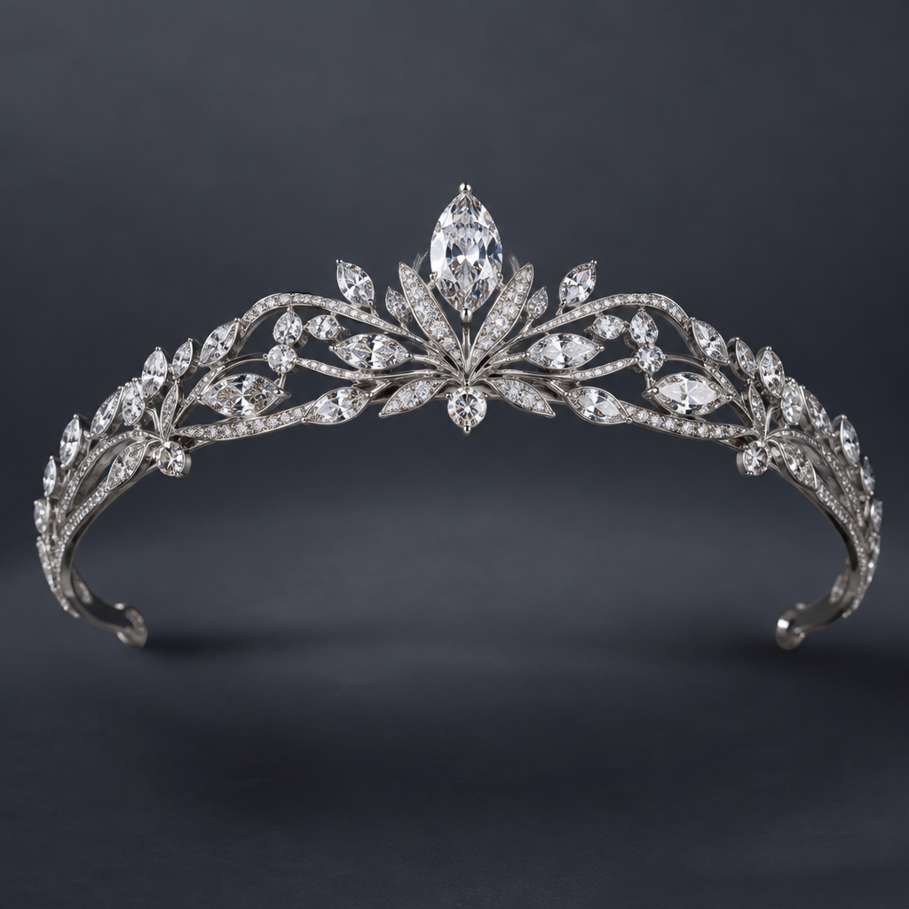 A women's tiara
photorealistic jewelry design, A women's tiara, modern style, just the design no text