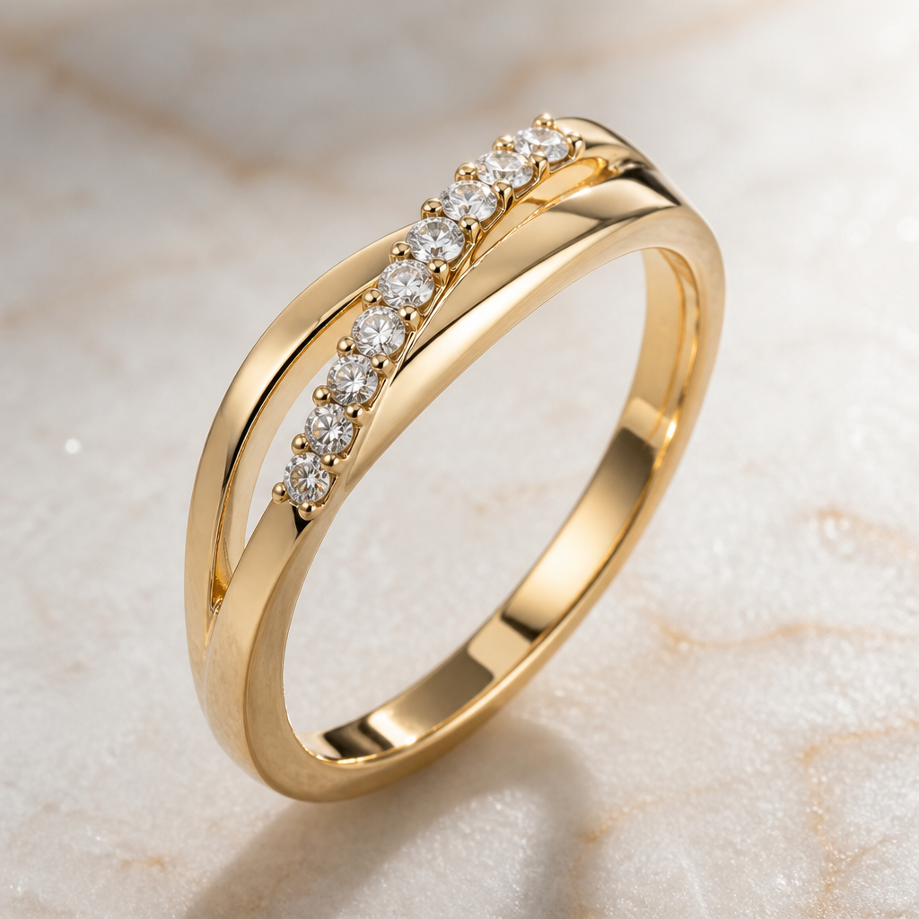 A women's ring
photorealistic jewelry design, A women's ring, modern style, just the design no text
