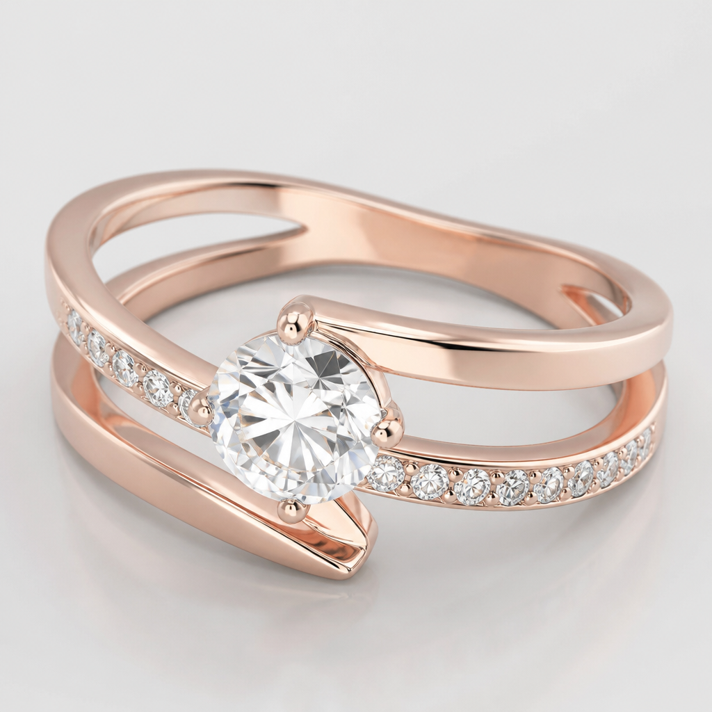 A women's ring
photorealistic jewelry design, A women's ring, modern style, just the design no text