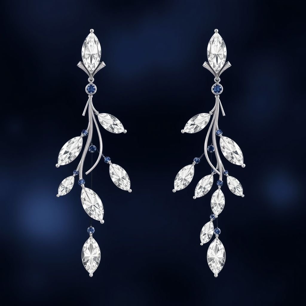 Make a women wear diamond earrings