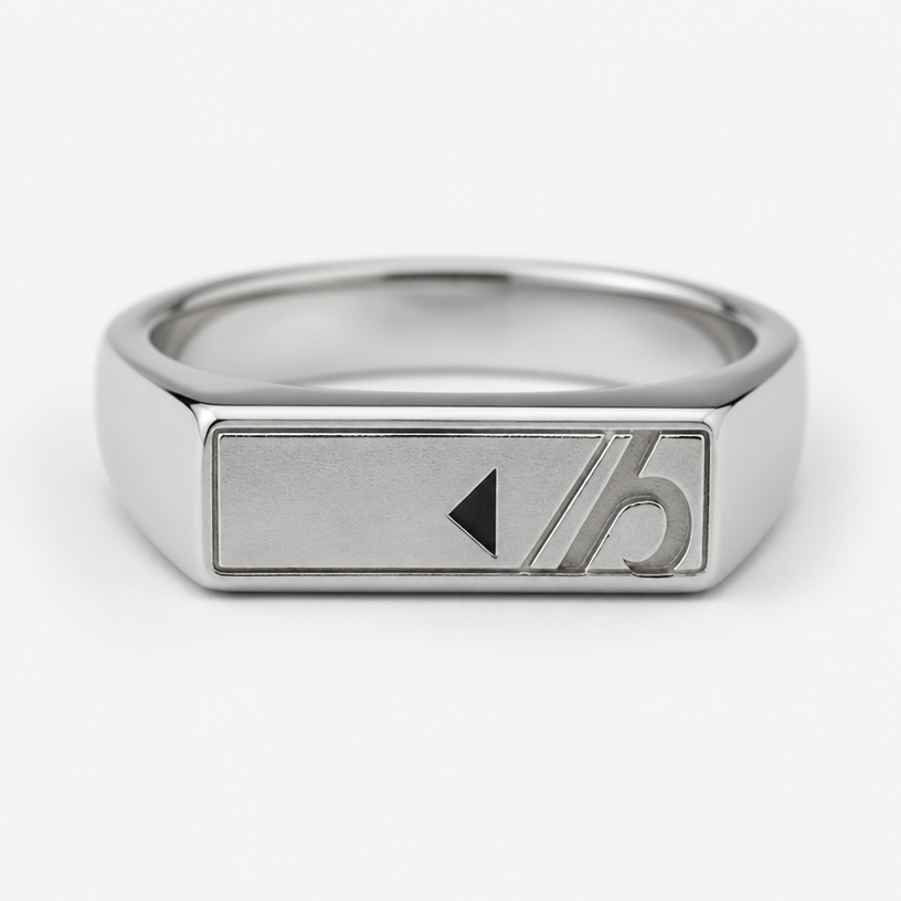 A men's ring made of silver. same design as the face of a signet ring
using the attached image as a visual reference, create A men's ring made of silver. same design as the face of a signet ring. photorealistic, just the design no text