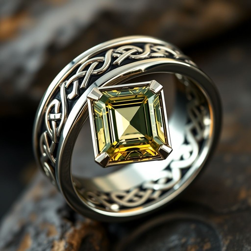 Tungsten with a emerald cut pyrite