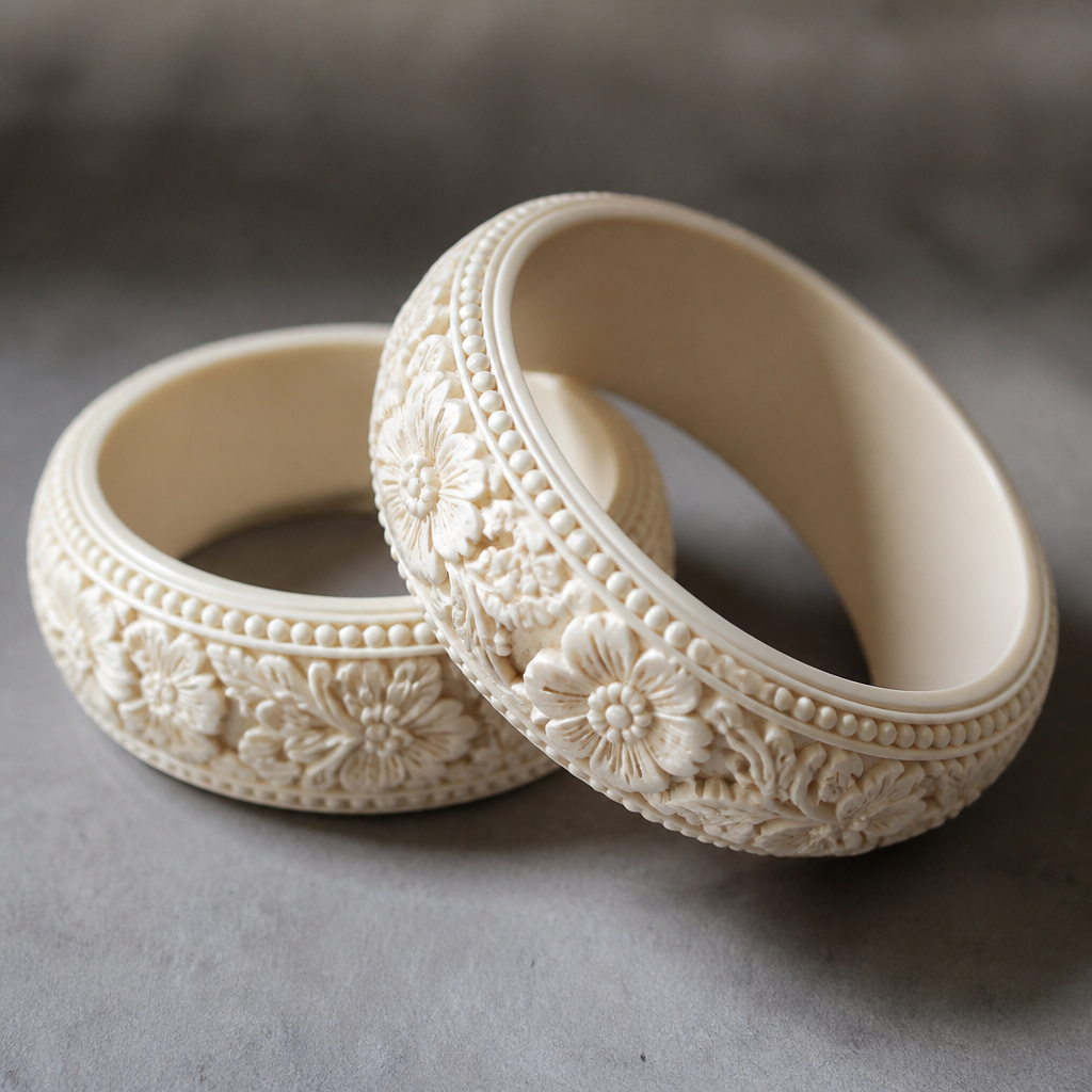 Plaster bangles
photorealistic jewelry design, Plaster bangles , just the design no text