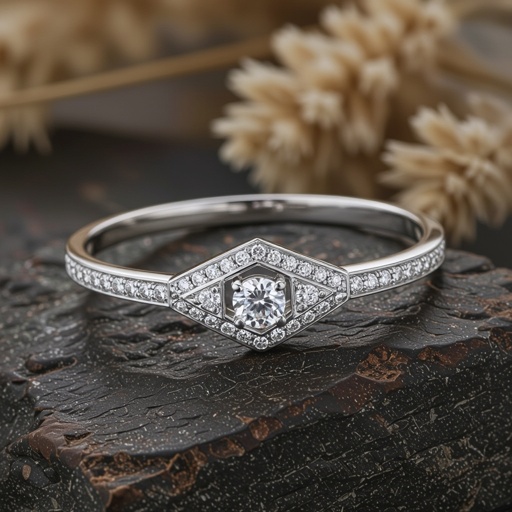 Star bangle of diamonds abstract and geometric shape