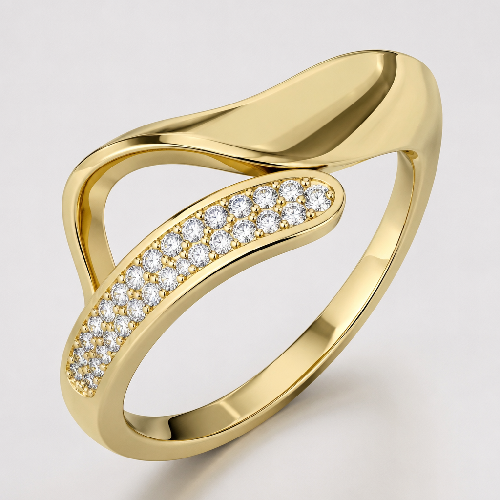 A women's ring. gera igual à imagem
photorealistic jewelry design, A women's ring. gera igual à imagem, modern style, just the design no text