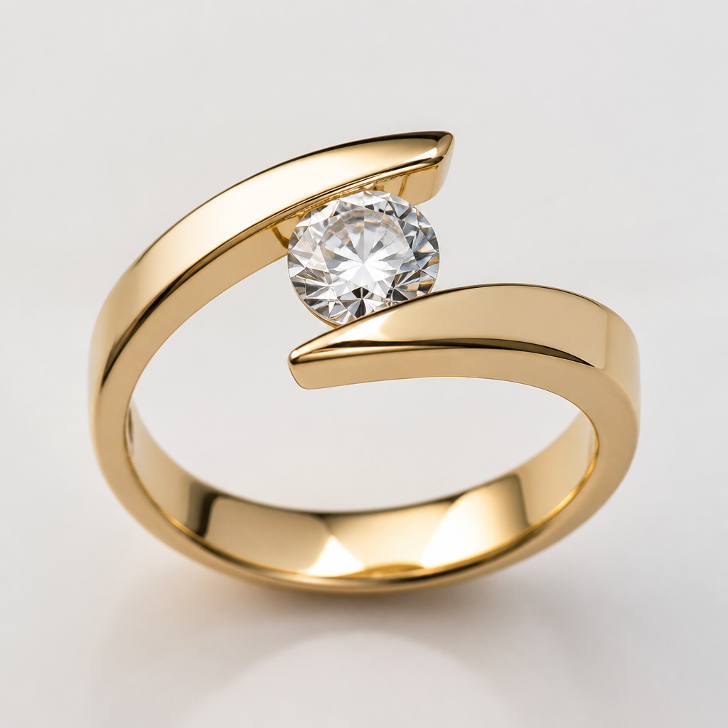A women's ring
photorealistic jewelry design, A women's ring, modern style, just the design no text