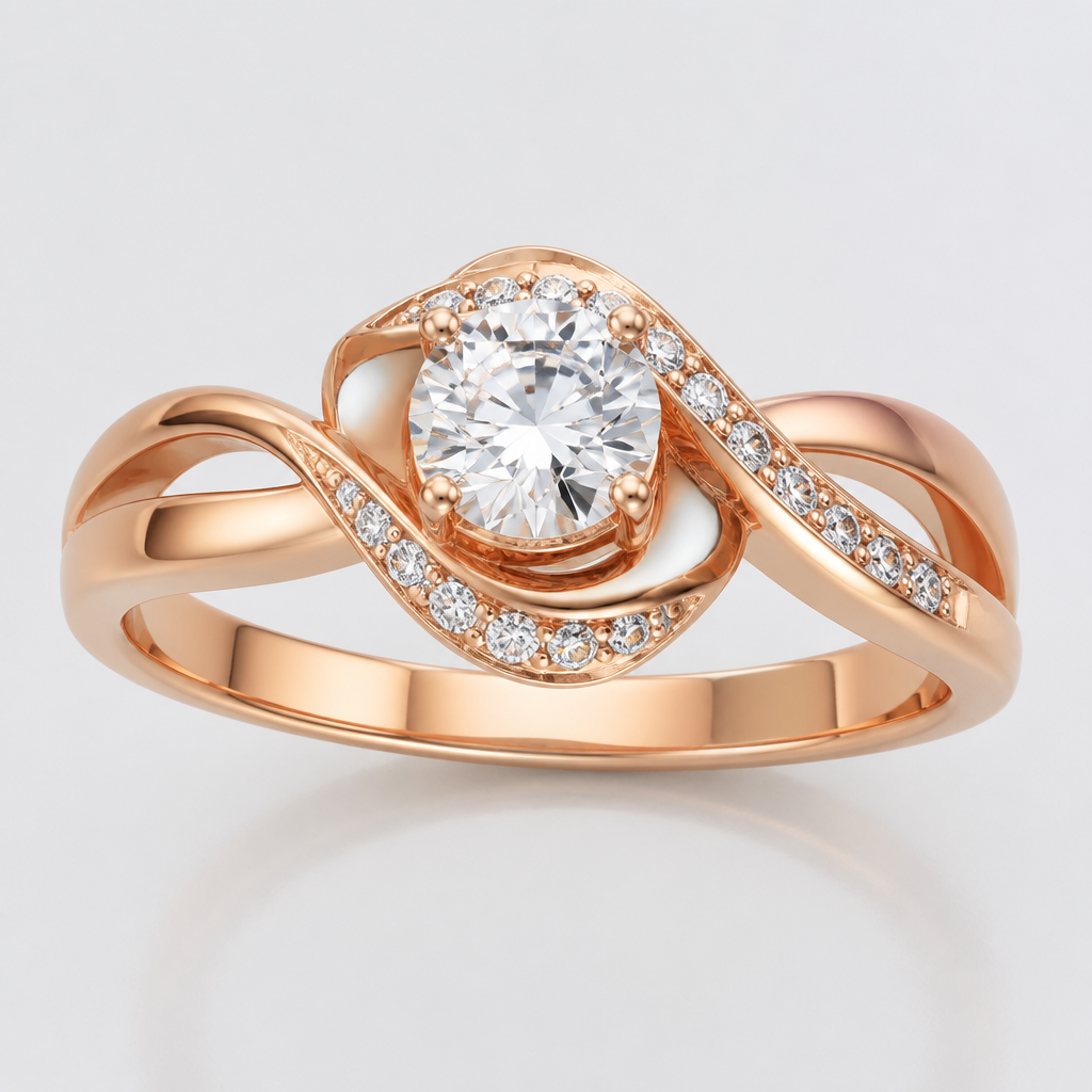 A women's ring
photorealistic jewelry design, A women's ring, modern style, just the design no text