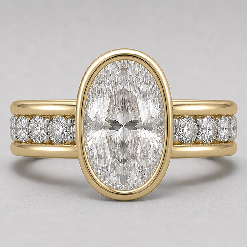 bezel wall at 2mm
edit the attached jewelry design with these instructions: bezel wall at 2mm. keep it photorealistic, just the design no text