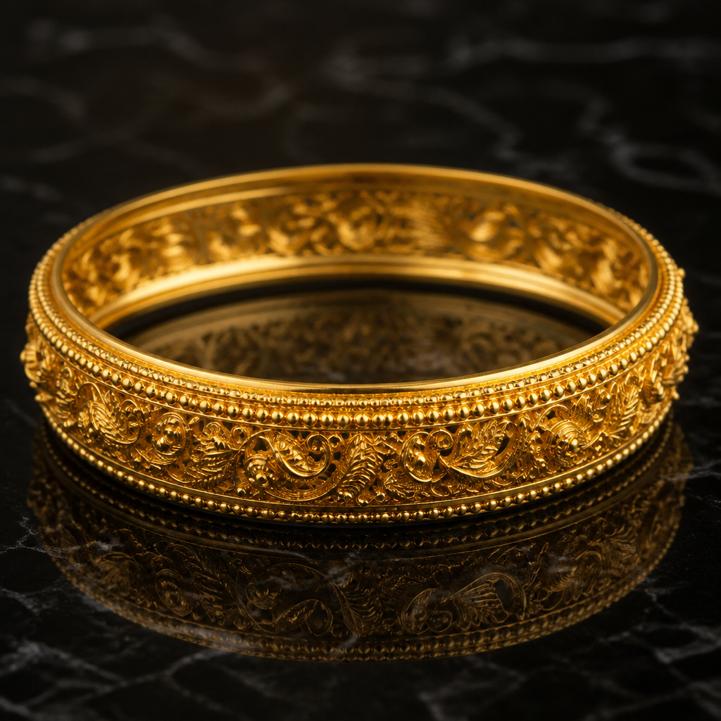 22k gold bangle 2.25 inch
photorealistic jewelry design, 22k gold bangle 2.25 inch
, just the design no text