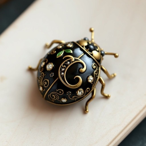 Ladybug with letter C inside her