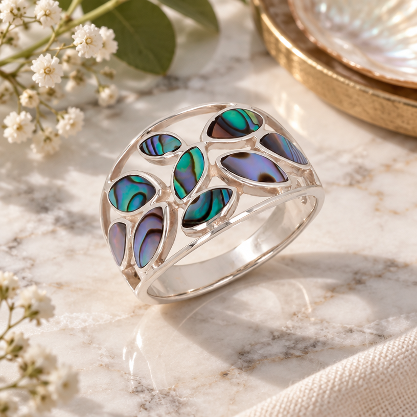 Jewelry photoshoot (lifestyle)
Show the jewelry piece from the image styled in an elegant lifestyle scene on marble with soft natural light and tasteful props. Reproduce the jewelry's exact design, metal, stones and details faithfully. Photorealistic, no text.