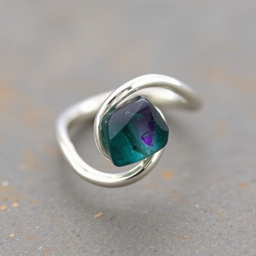 Adjustable ring , silver use minimal, raw natural gemstone, elegant
