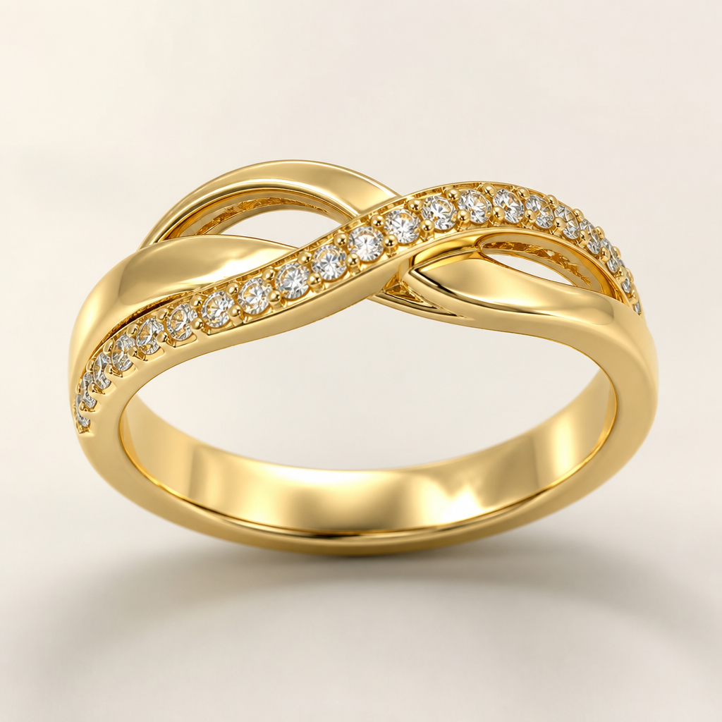 A gold women's ring made of gold suitable for wedding
photorealistic jewelry design, A gold women's ring made of gold suitable for wedding, gold style, just the design no text