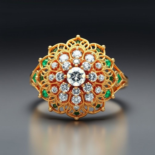 Ring with small diamonds