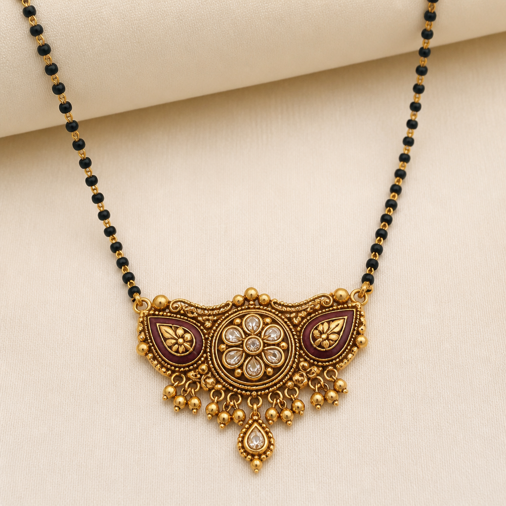 Make a beautiful design with a mangalsutra