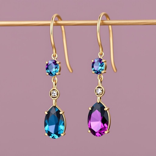 Gemstones: Each earring showcases two faceted gemstones. The top stone is oval-shaped, while the bottom stone is larger and oval-shaped, giving a graduated and balanced look. 	•	Metal: The stones are bezel-set in gold vermeil or silver. 	•	Style: The earrings use a hook-wire (fishhook) ear fitting, which offers a classic, secure, and comfortable wear. 	•	Design Aesthetic: The style is refined and feminine, blending simplicity with a touch of bold color, suitable for both formal occasions and elegant daywear.