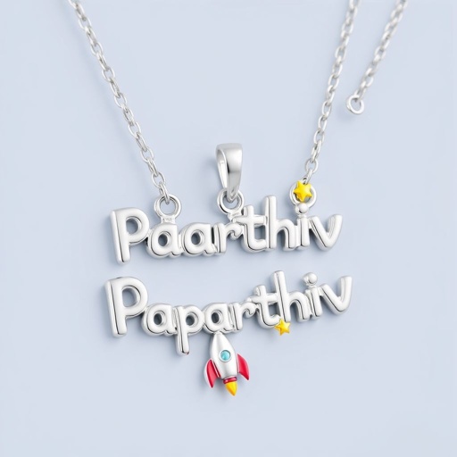Paarthiv name chain pendant for kids boy 