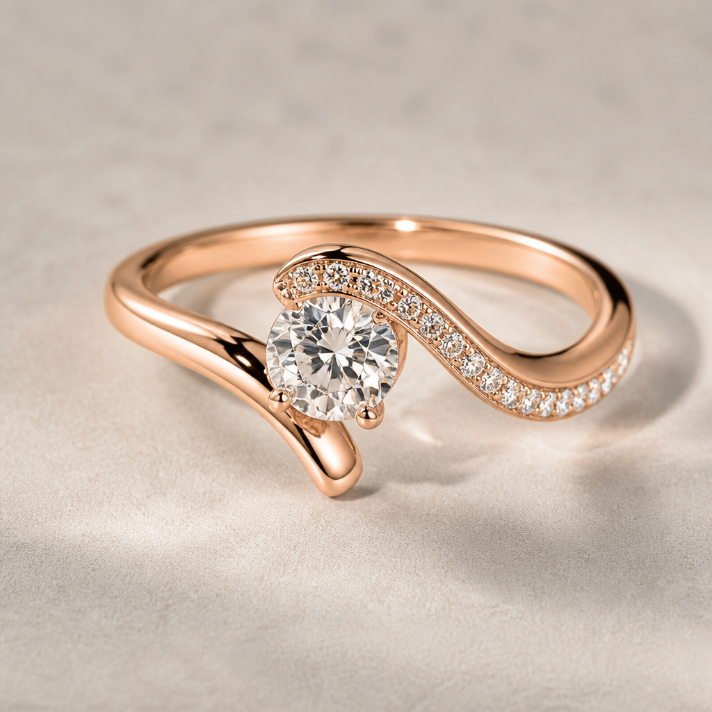 A women's ring
photorealistic jewelry design, A women's ring, modern style, just the design no text