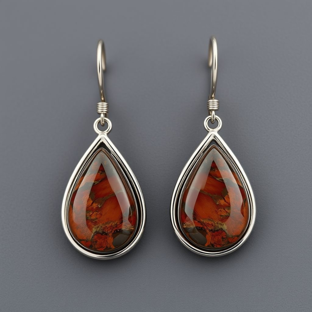 Create earrings with Jesper gemstone, minimal silver around gem’s border