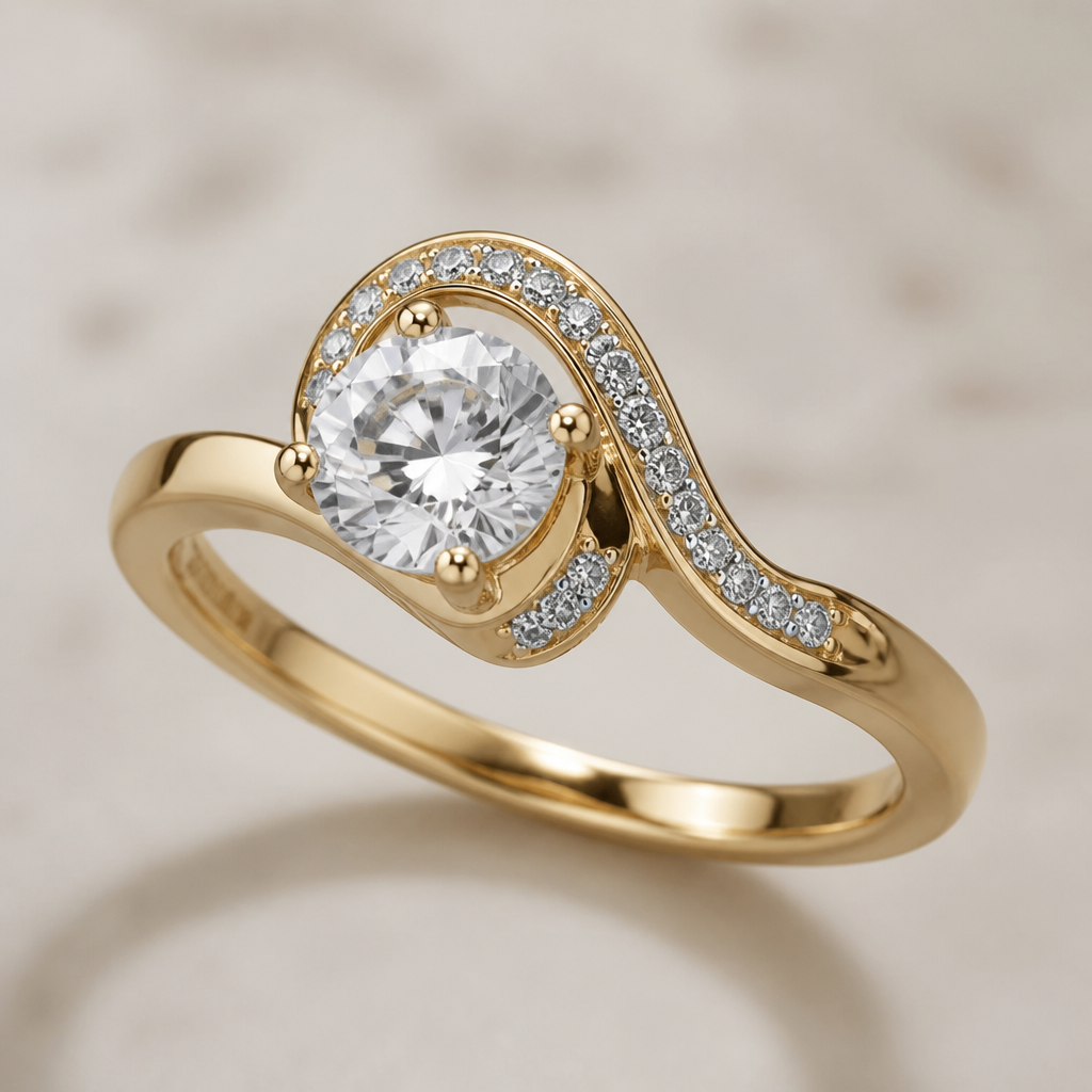 A women's ring
photorealistic jewelry design, A women's ring, modern style, just the design no text