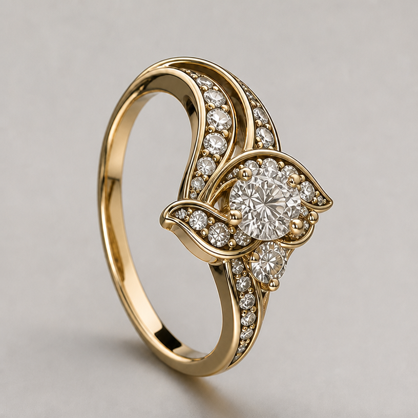make center more dramtic
edit the attached jewelry design with these instructions: make center more dramtic. keep it photorealistic, just the design no text