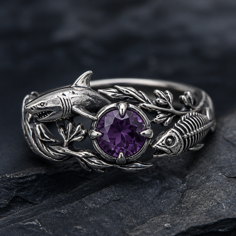 A nature women's ring made of silver. серебряное кольцо с природным мотивом и камнем в центре
using the attached image as a visual reference, create A nature women's ring made of silver. серебряное кольцо с природным мотивом и камнем в центре. photorealistic, just the design no text